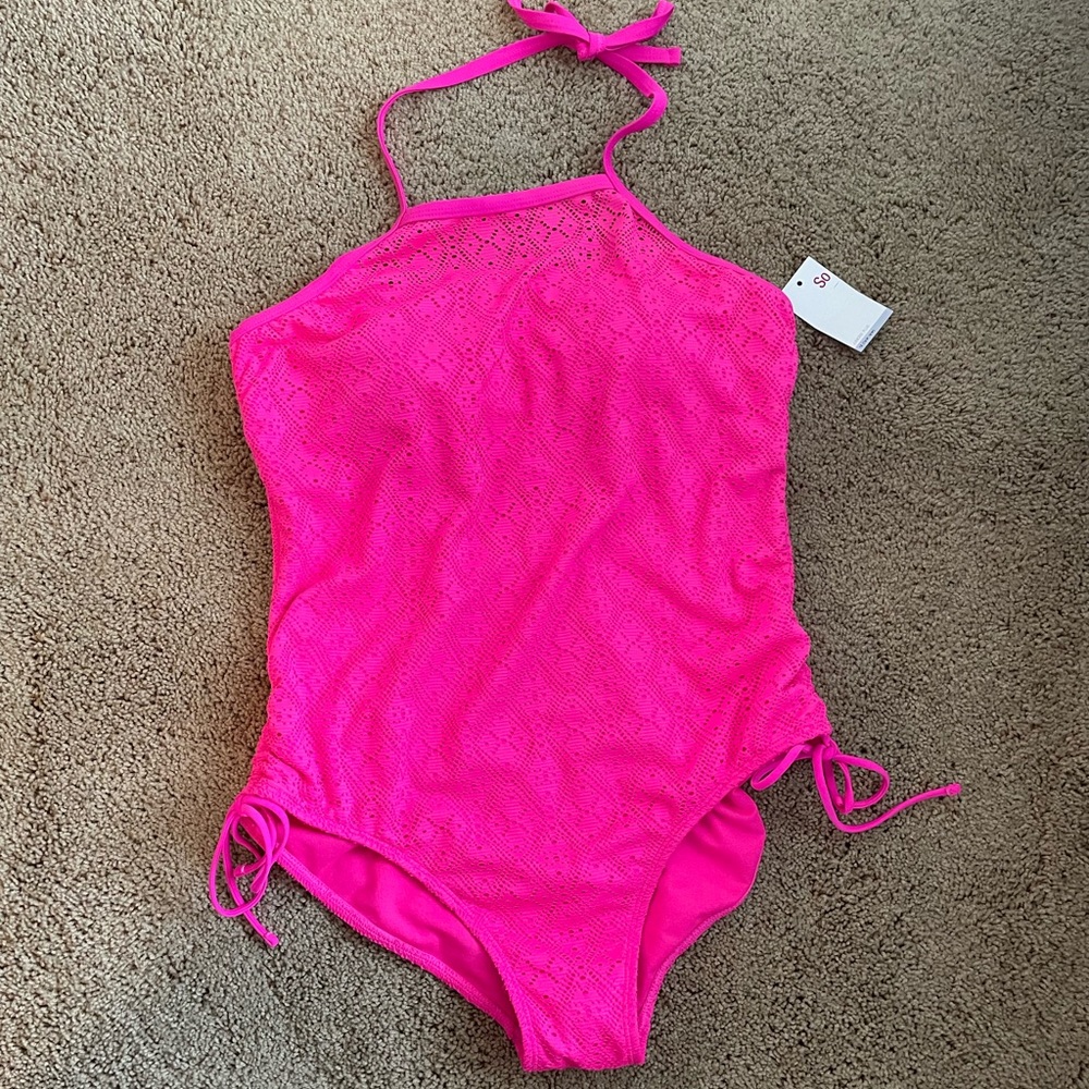 Bright Barbie Pink One Piece Swimsuit